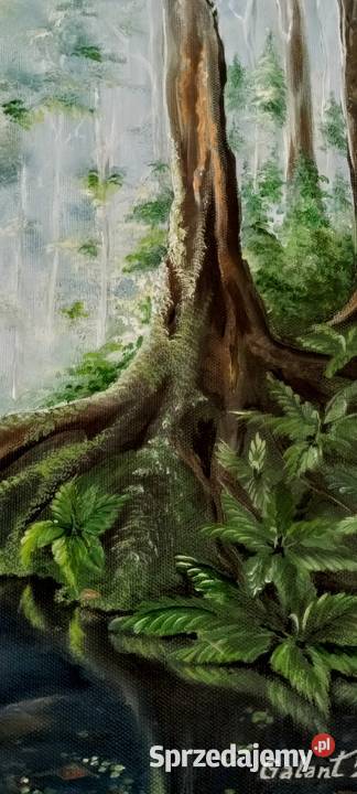 Obraz ręcznie malowany Łódź