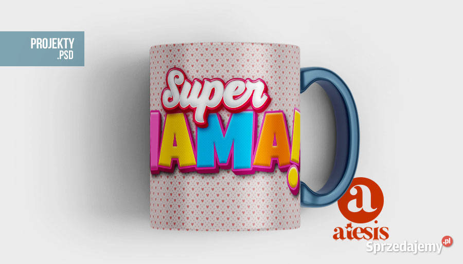Foto kubek dzień matki szablon Super mamusia Kraków