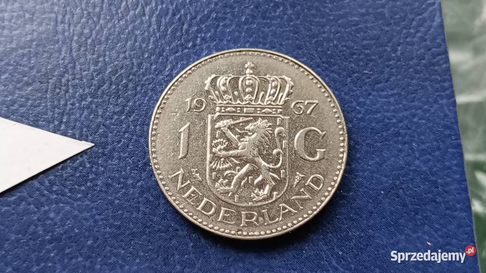 Stare monety 1 gulden 1967 Holandia podkarpackie Lesko