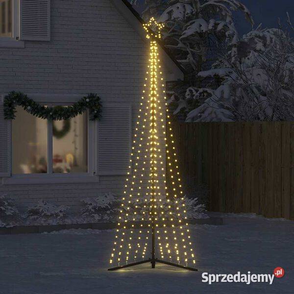 vidaXL Choinka LED 495 LEDs Ciepła biel 3005