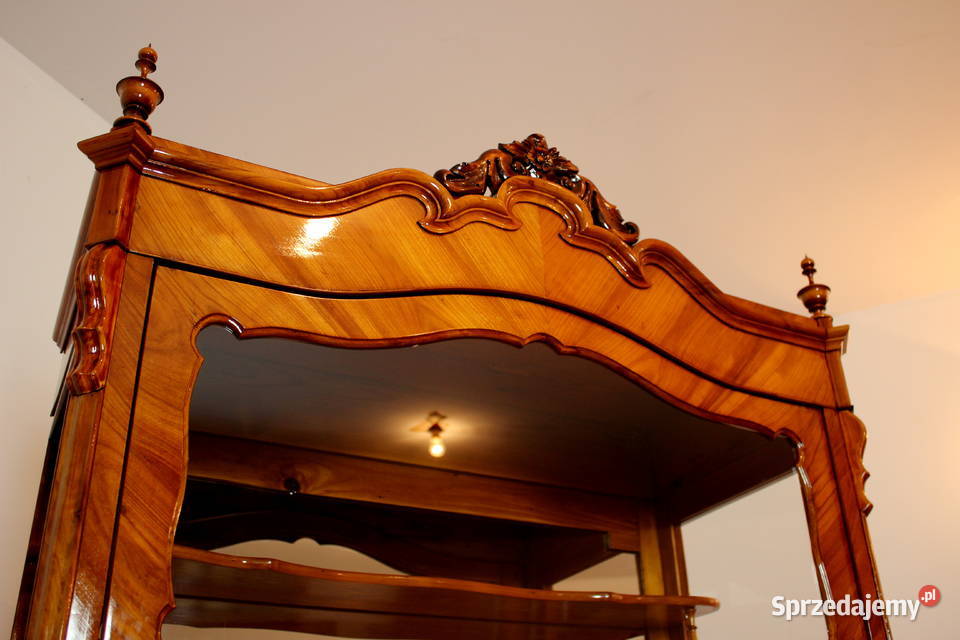 Serwantka witryna Ludwik Filip renowacji antyki Zielonka