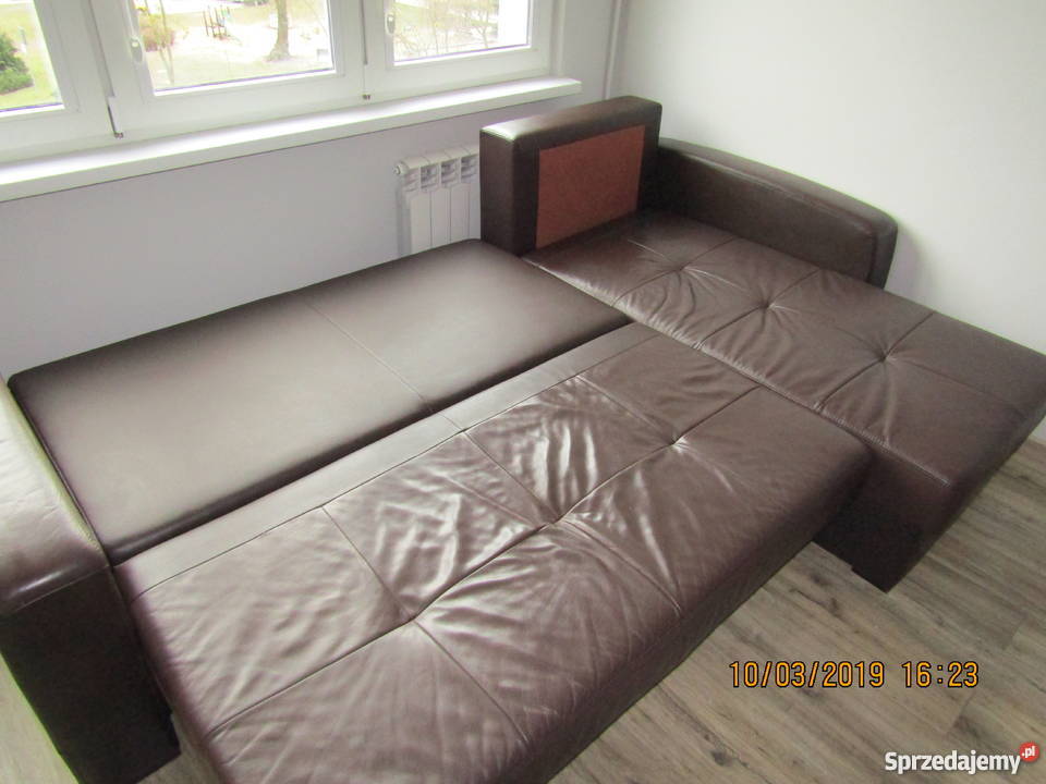 Narożnik skórzany rogówka kanapa sofa skóra z Grudziądz