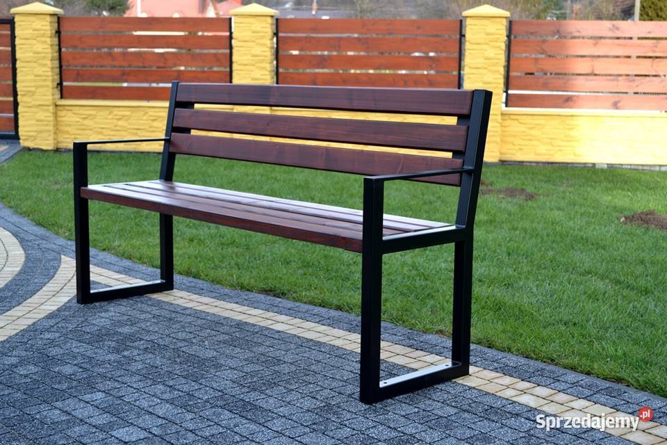 Ławka Parkowa miejska z podłokietnikami z Poznań sprzedam