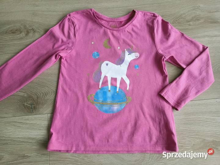 Bluzka koszulka dziewczęca na długi rękaw różowa mazowieckie Płock sprzedam