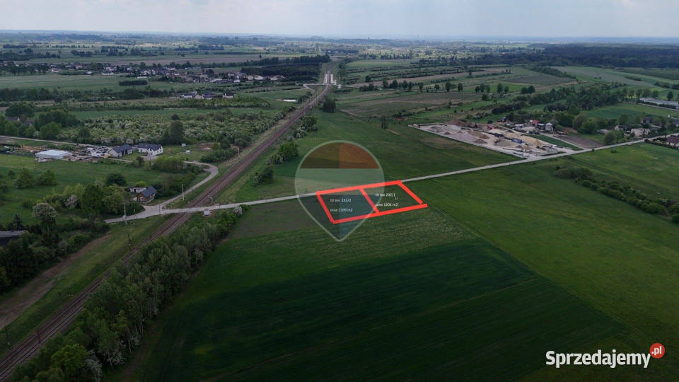 Działka inwestycyjna 2400 m2 Dąbrówka Zabłotnia mazowieckie