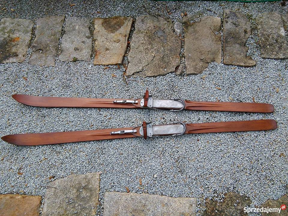 Stare drewniane narty 1939 Szklarska Poręba