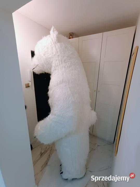 GIGANT XXL KOSTIUM DMUCHANY BIAŁEGO MISIA 26 Kraków