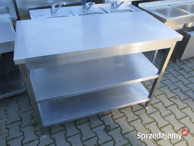 Stół Gastronomiczny Centralny Z 2 Półkami Ostrów Wielkopolski