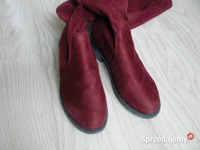 Kozaki bordowe 39 30 zl inna Rzeszów