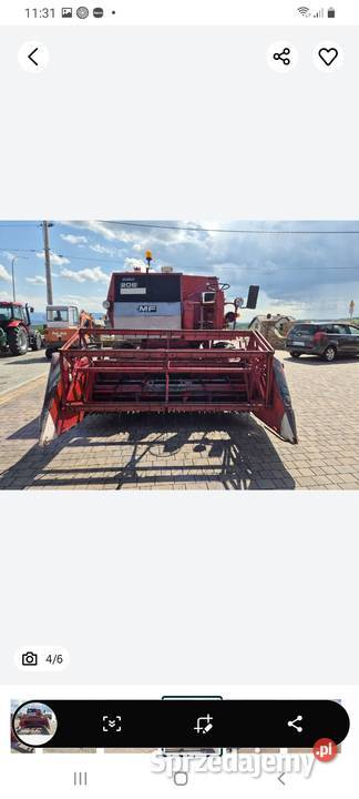 Kombajn zbożowy massey ferguson206 nieuszkodzony Rolnictwo Chełmiec