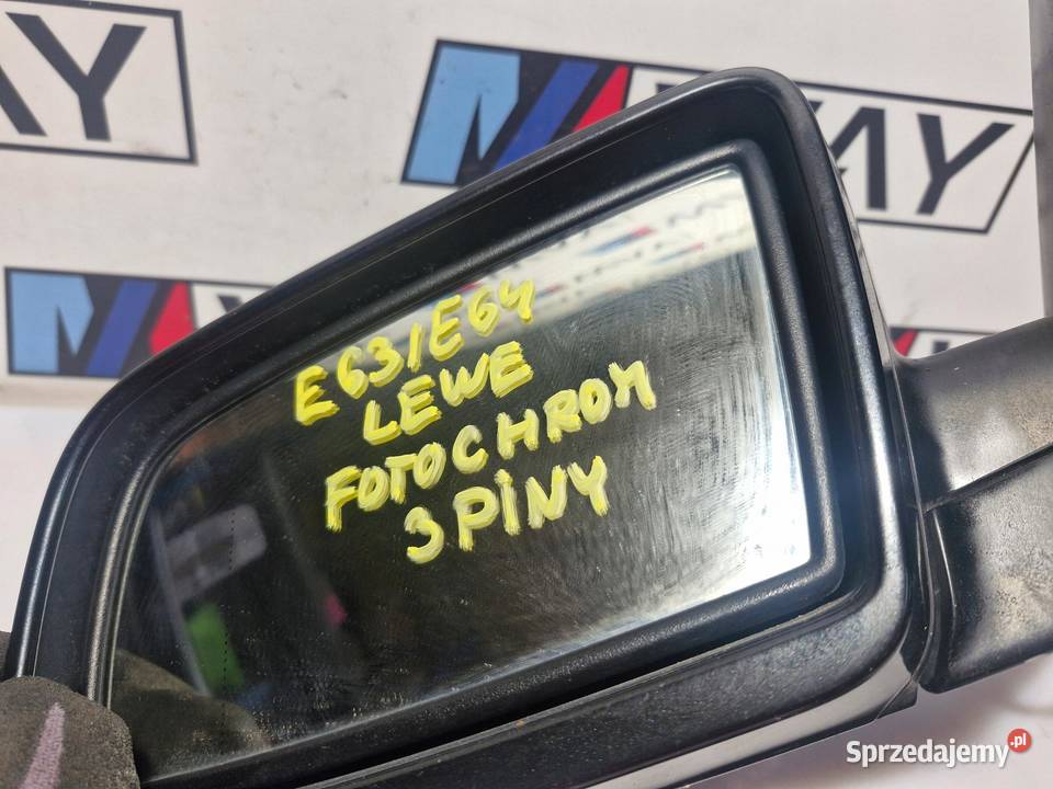BMW E63 E64 LUSTERKO LEWE 3PIN FOTOCHROM sprzedam
