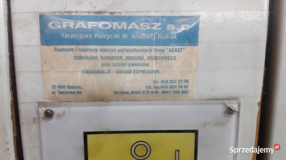 GilotynęKrajarką do papieru ADAST MS115 Wola Krzysztoporska