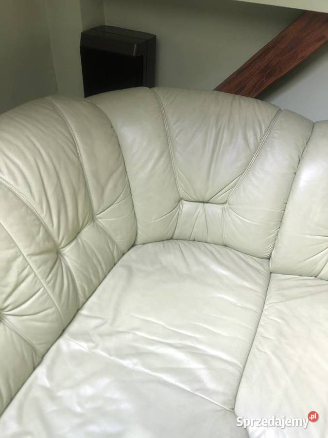 Zestaw Wypoczynkowy Skórzany Narożnik Fotel sprzedam