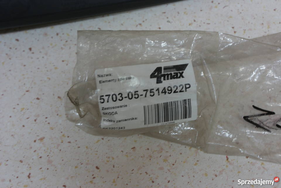 listwa zderzaka przedniego P SKODA FABIA 0004 osobowe Białobrzegi