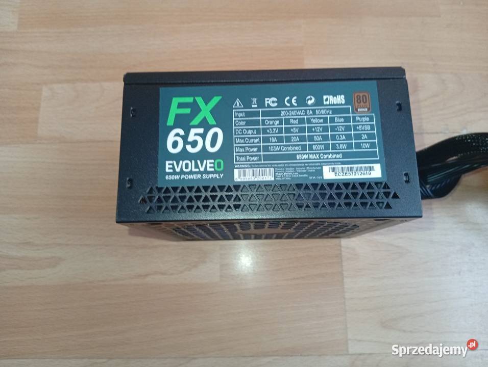 Zasilacz EVOLVEO 650 wat 650W