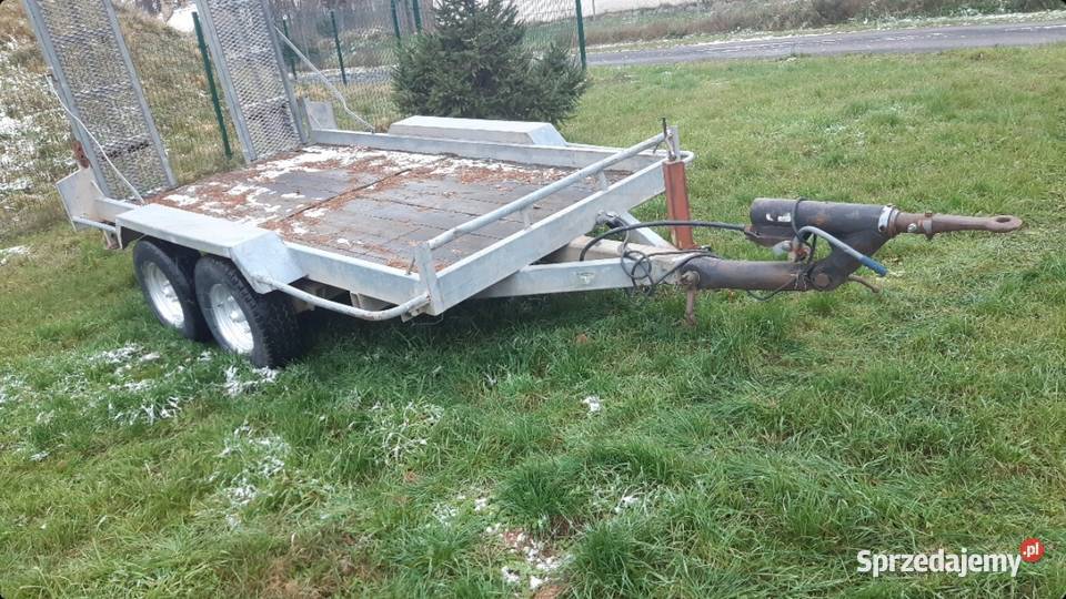 Przyczeoa do przewozu koparek z najazdami laweta Żary