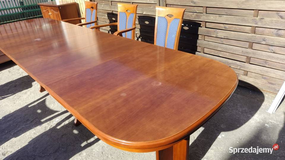 Stół KLOSE rozkładany duży do 360 6 krzeseł Warszawa