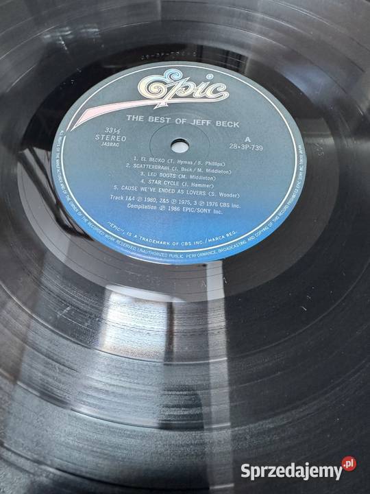 Jeff Beck The Best Of Jeff Beck EXM Japan Obi LP pomorskie