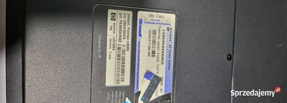 Laptop hp zv5000 mazowieckie
