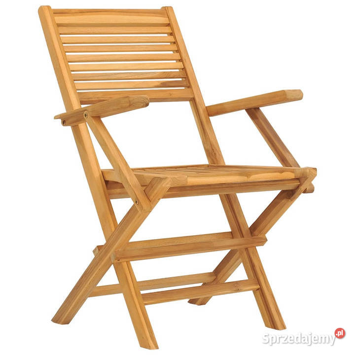 Składane krzesła ogrodowe 6 55x62x90 drewno sprzedam
