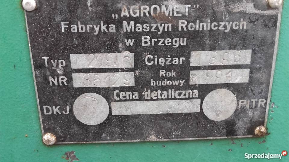 Rozrzutnik jednoosiowy Agromet Brzeg Kowale