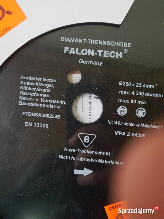Tarcza diamentowa segmentowa do betonu FALON Głogowa