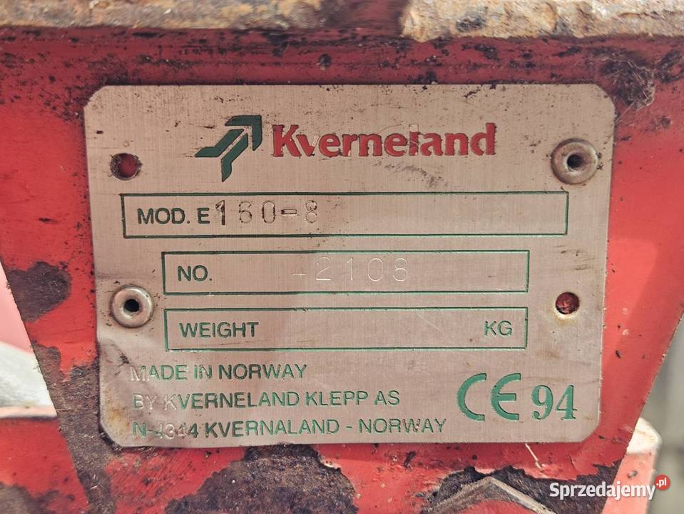 Pług kverneland E1608 Puńsk