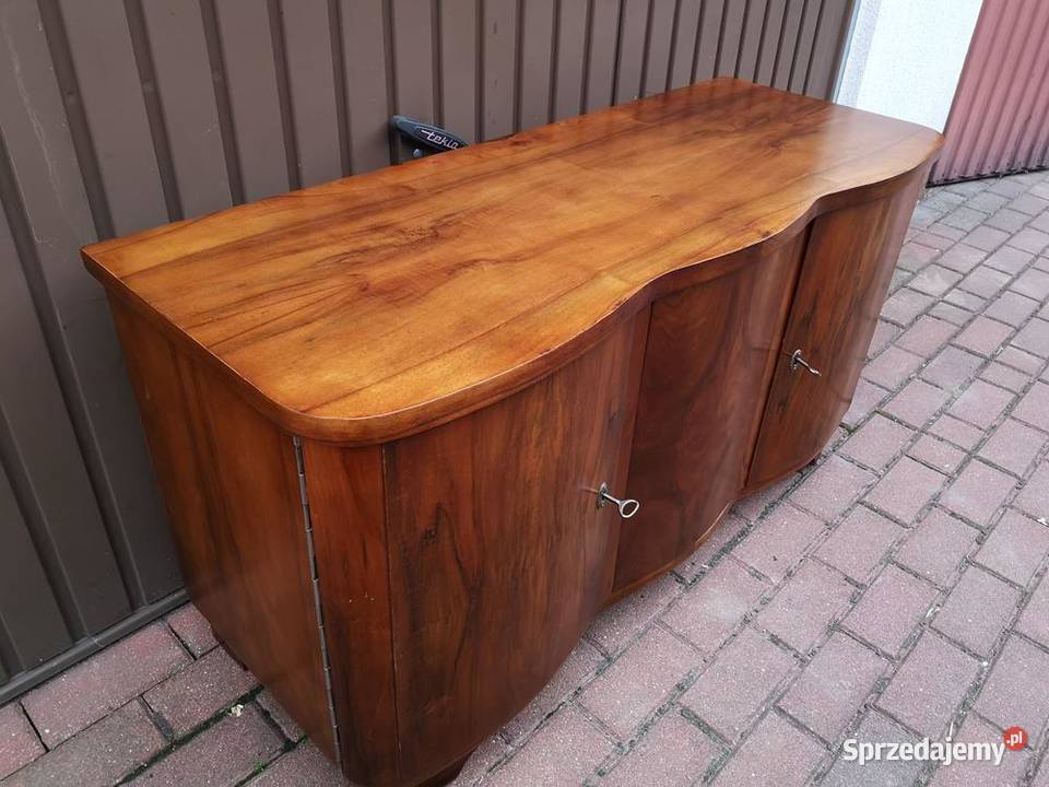 Komoda ARTDECO RTV Orzech Niska Stara Renowacji wielkopolskie Swarzędz