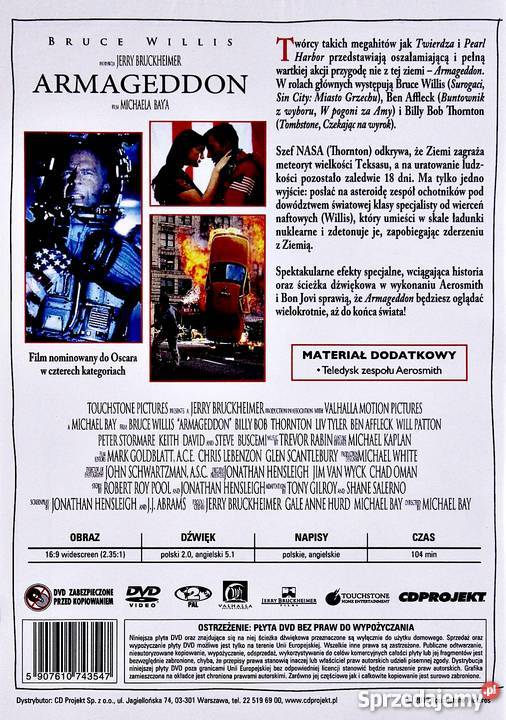 ARMAGEDDON BRUCE WILLIS FILMOWE PRZEBOJE