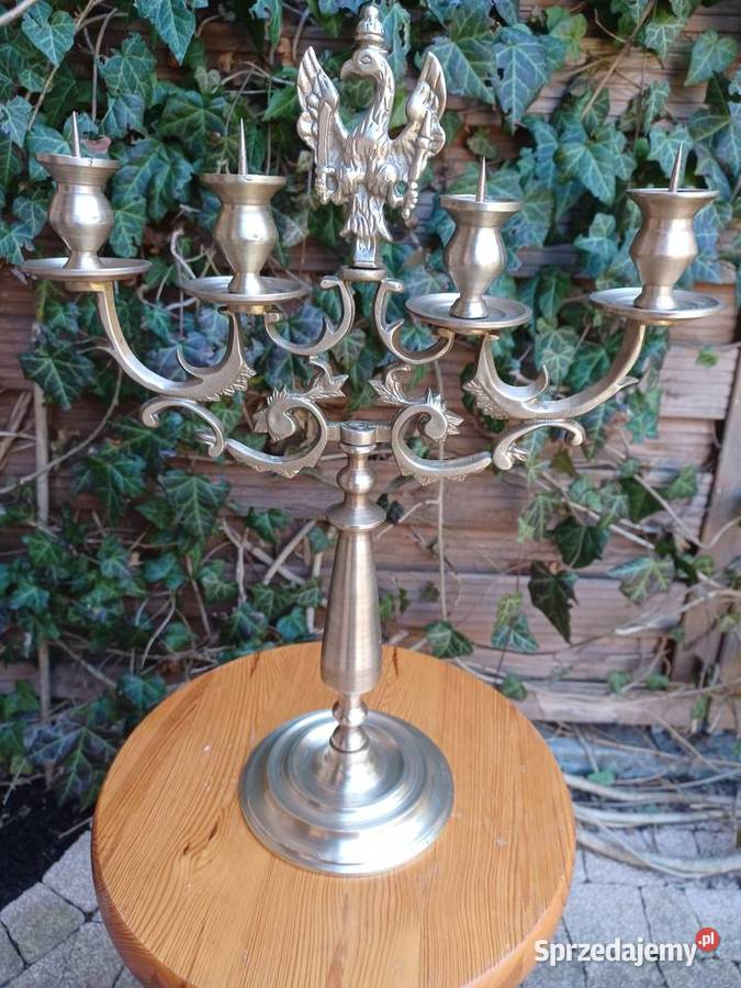 Świecznik Księstwo Warszawskie Mosiądz Kolekcja Poznań