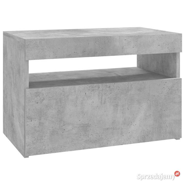 Szafki TV z LED 2 szarość betonu 60x35x40 RTV mazowieckie Warszawa