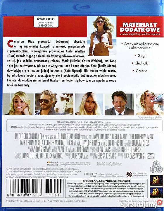 INNA KOBIETA CAMERON DIAZ BLURAY wielkopolskie Kalisz sprzedam