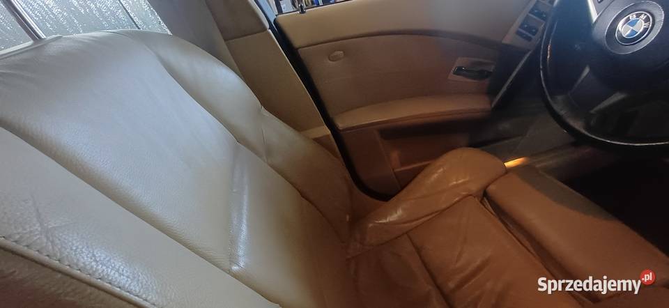 BMW e61 jasna skóra sportsitze MPAKIET roleta Łódź