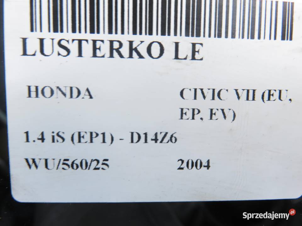 LUSTERKO LEWE HONDA CIVIC VII LIFT