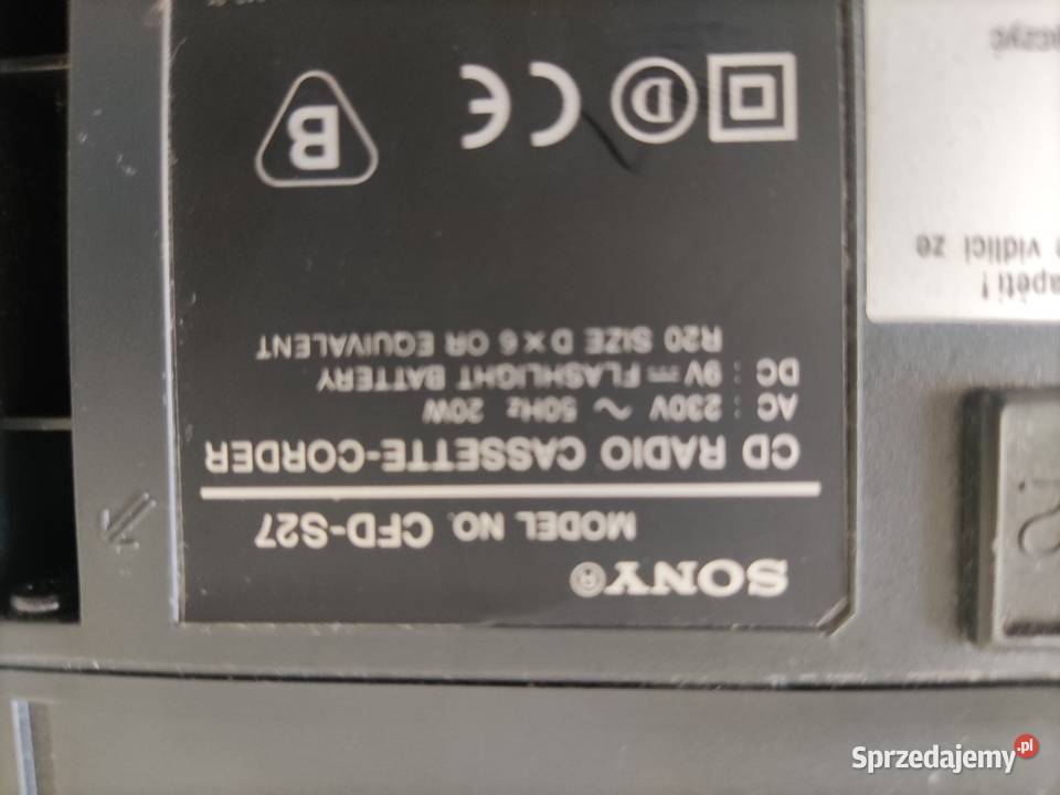 Radiomagnetofon CD SONY Zamość sprzedam