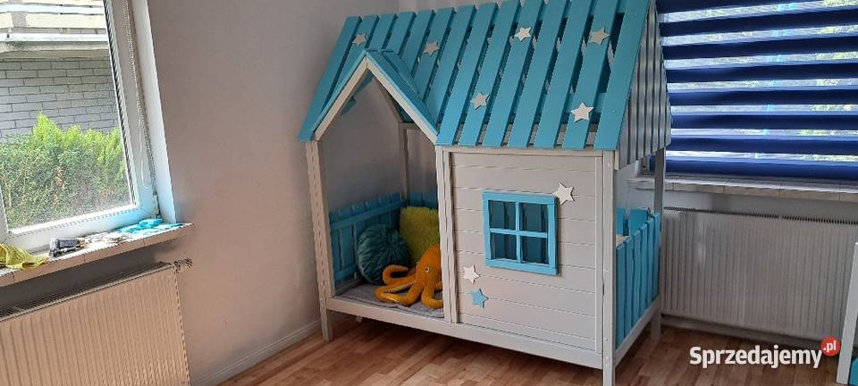 Łóżeczko domek drewniany 80x160 łóżko drewniane Zielona Góra
