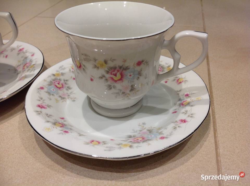 Filiżanka z Podstawkiem Stara Porcelana Hebei Nowa Sól