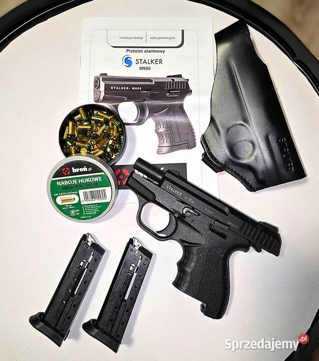 Pistolet hukowy STALKER M906kal 22 Long Blank wielkopolskie Poznań sprzedam