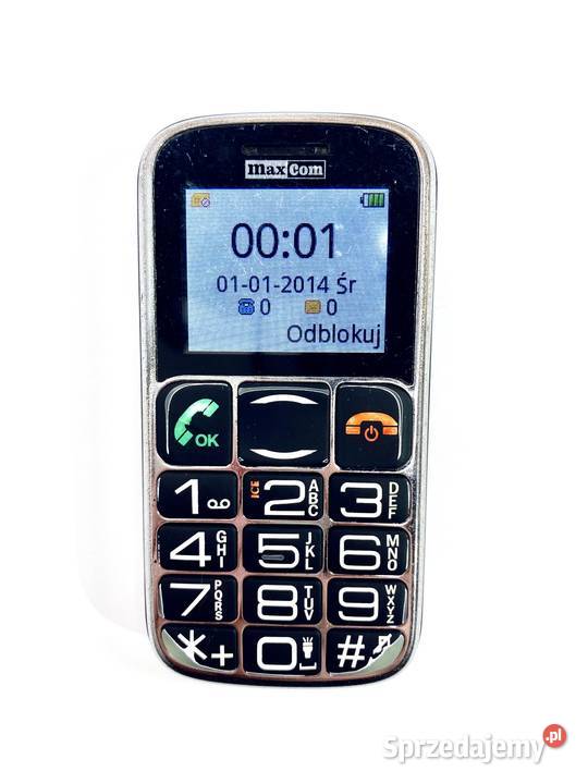 Telefon seniora MaxCom MM462BB mazowieckie Warszawa