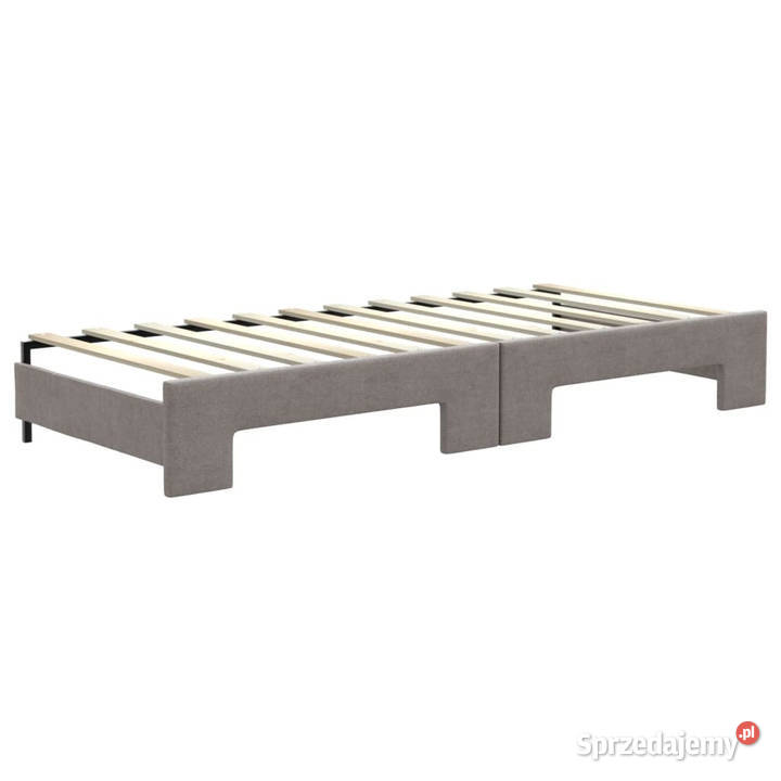Sofa rozsuwana z szufladami taupe tkanina 80x200 Warszawa
