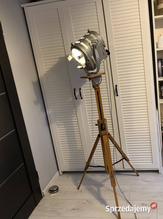 Lampa loft Vintage teatralno filmowa prl Poznań