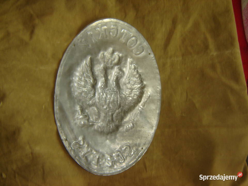 Stary cynkowy szyld Sołtysa Łomża