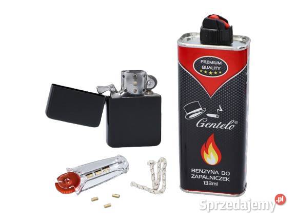 Zestaw Zapalniczka Benzynowa Knot i Kamienie śląskie Ostrowy nad Okszą sprzedam