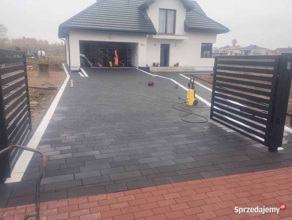 Układanie kostki brukowej brukarstwo bruk
