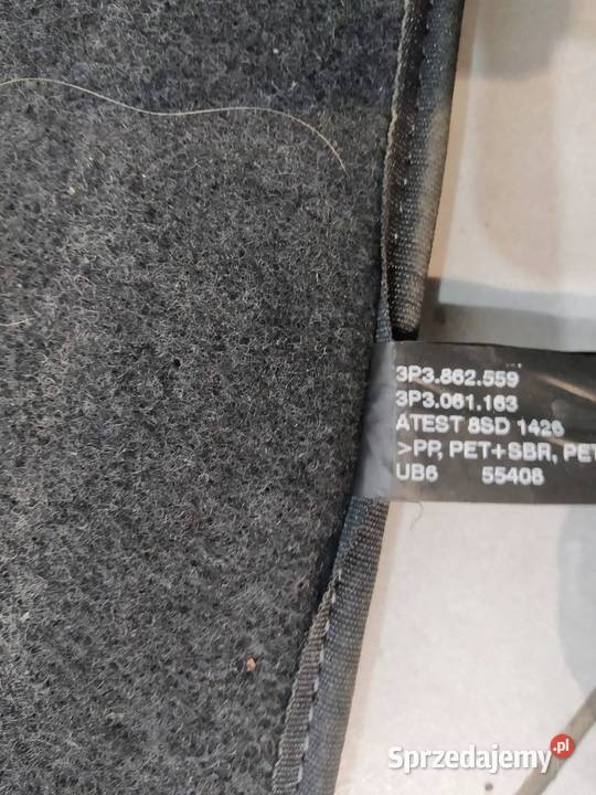 PODŁOGA BAGAŻNIKA DYWAN WYKŁADZINA HB 3P3862559