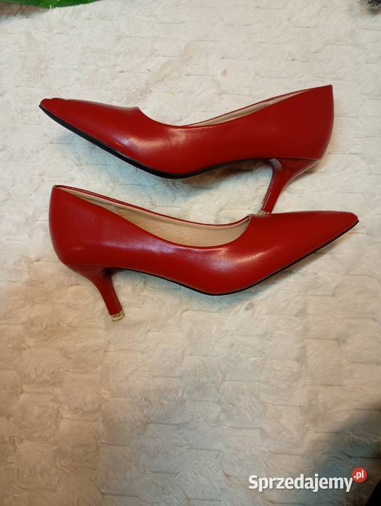 39 Czerwone czółenka wieczorowe NOWE Kraków