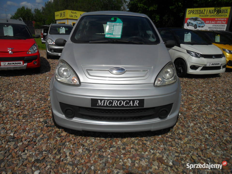Microcar Mgo zarejestrowany na kat L6e prawo Strzałkowo