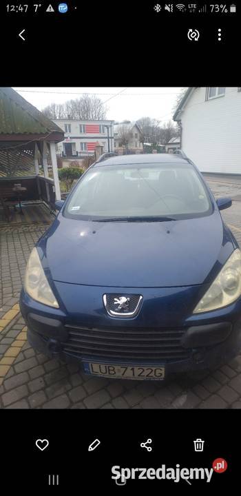 Sprzedam samochód peugot 307 1600cm3 Boża Wola