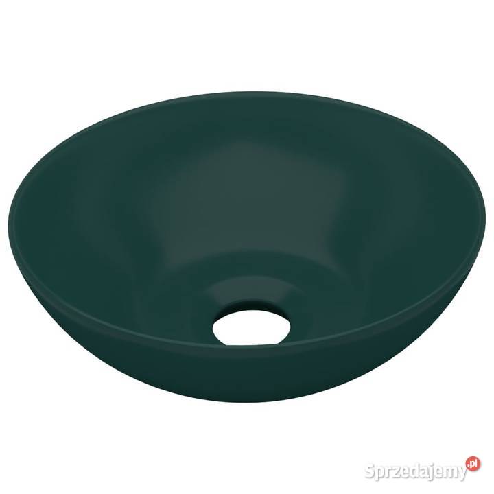 Umywalka łazienkowa ceramiczna ciemnozielona mazowieckie