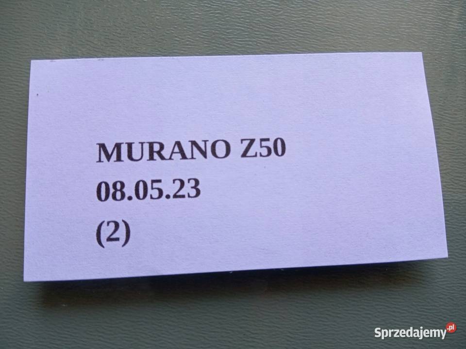 SZYBA BOCZNA DRZWI PRAWY PRZÓD NISSAN MURANO Z50 Nowy Tomyśl